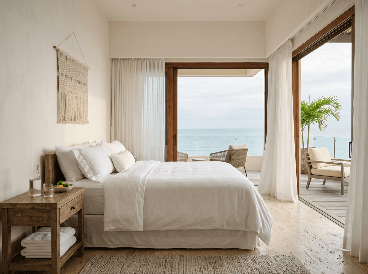 A light-filled recovery suite facing the sea